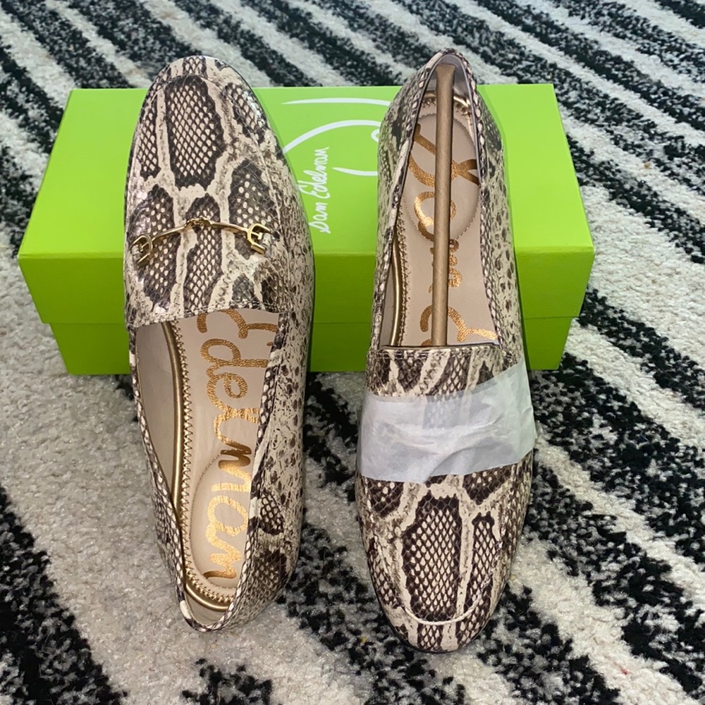 Brand New Sam Edelman Loraine Loafers in Snakeskin